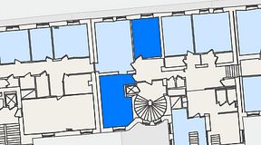 
							Planritning för KG10 Kungsgatan 8, 2 privata rum, 35 m²