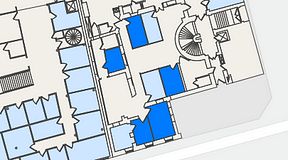 
							Planritning för Entreprenörsgatan Hasselbladshuset, 5 privata rum, 51 m²