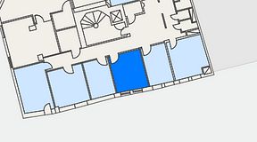 
							Planritning för Metropole Slussen, 1 privata rum, 14 m²