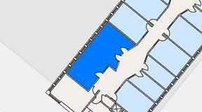 Planritning för Regus Almedal, 1 privata rum, 46 m²