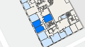 
							Planritning för iOffice Sveavägen, 3 privata rum, 66 m²