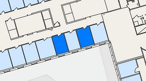 
							Planritning för Easy Office Spånga, 2 privata rum, 23 m²