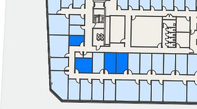 
							Planritning för Regus Mariestad, 4 privata rum, 47 m²