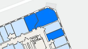
							Planritning för Genetor Elverket, 3 privata rum, 67 m²