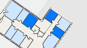 
							Planritning för FirstOffice Måttbandsvägen 12, 3 privata rum, 35 m²