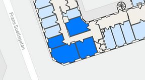 
							Planritning för Regus Adelgatan 21, 4 privata rum, 61 m²