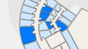 
							Planritning för Quick Office Bromma Blocks, 5 privata rum, 61 m²