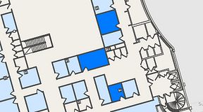 
							Planritning för United Spaces Östra Hamngatan, 3 privata rum, 42 m²