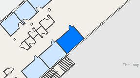 Planritning för Collab Arena Coworking, 1 privata rum, 26 m²