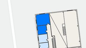 
							Planritning för Växthuset Elbegatan, 2 privata rum, 36 m²