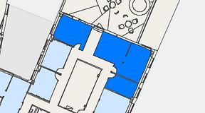 
							Planritning för Regus Östermalmstorg, 3 privata rum, 59 m²