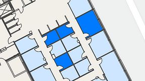 
							Planritning för Spaces Hyllie Vista, 4 privata rum, 41 m²