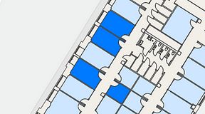
							Planritning för Convendum Sundbyberg, 4 privata rum, 53 m²