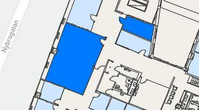 
							Planritning för Regus Östermalmstorg, 2 privata rum, 68 m²
