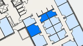 
							Planritning för Spaces Hyllie Vista, 3 privata rum, 30 m²