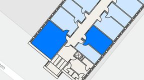 Planritning för Regus Almedal, 2 privata rum, 54 m²