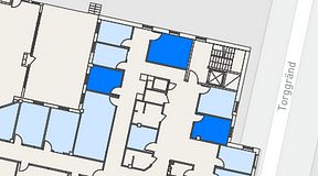 
							Planritning för Regus Jönköping, 3 privata rum, 29 m²