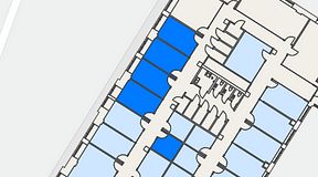 
							Planritning för Convendum Sundbyberg, 5 privata rum, 68 m²