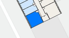 
							Planritning för Convendum Vegagatan 14, 1 privata rum, 37 m²