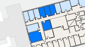 
							Planritning för Regus Lidingö, 5 privata rum, 67 m²