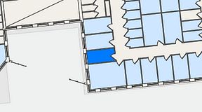 
							Planritning för QuickOffice Kista, 1 privata rum, 9 m²