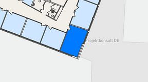 
							Planritning för Växthuset Lund, 1 privata rum, 24 m²