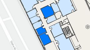 Planritning för United Spaces Waterfront Klarabergsviadukten, 3 privata rum, 42 m²