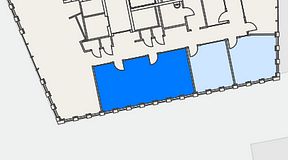Planritning för Dospace Link, 1 privata rum, 51 m²