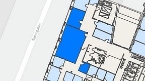 
							Planritning för Regus Östermalmstorg, 3 privata rum, 85 m²