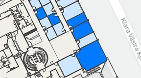
							Planritning för Convendum Vasagatan 16, 5 privata rum, 112 m²