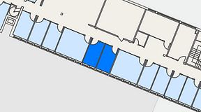 
							Planritning för C/O Tyresö, 2 privata rum, 18 m²