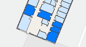 
							Planritning för Växthuset Jägershillgatan, 5 privata rum, 78 m²