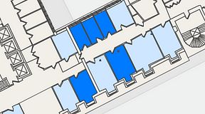 
							Planritning för 7A Posthuset, Vasagatan 28, 5 privata rum, 68 m²