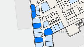 
							Planritning för Regus Rotsunda, 5 privata rum, 84 m²