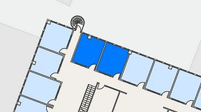 
							Planritning för Regus Marieholm, 2 privata rum, 28 m²