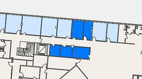 
							Planritning för Spaces Helsingborg Väla, 5 privata rum, 46 m²