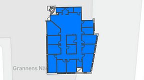 
							Planritning för Regus Täby, 1 privata rum, 274 m²