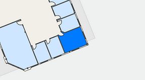 Planritning för C/O Mölndal, 1 privata rum, 20 m²