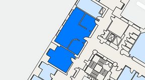 
							Planritning för iOffice Sjöbefälsskolan, 2 privata rum, 88 m²