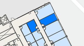 
							Planritning för Convendum Vasagatan 16, 2 privata rum, 27 m²