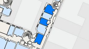 Planritning för Nybrogatan Business Center Nybrogatan 6, 3 privata rum, 38 m²