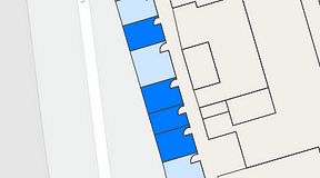 
							Planritning för Walborg Ventures, 4 privata rum, 48 m²