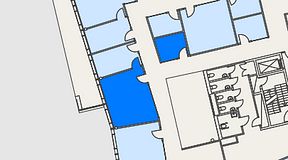 
							Planritning för Mindpark Mölndal, 2 privata rum, 35 m²
