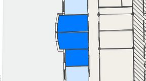 Planritning för FASTOFFICE Johanneslundsvägen 2, 3 privata rum, 52 m²