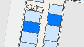 
							Planritning för FASTOFFICE Dalénum Lidingö, 2 privata rum, 24 m²