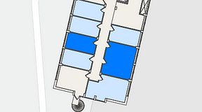 
							Planritning för FirstOffice Mobilia, 2 privata rum, 37 m²