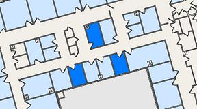 
							Planritning för United Spaces Östra Hamngatan, 3 privata rum, 24 m²