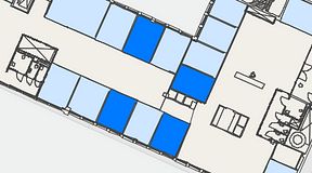 
							Planritning för Convendum Gävlegatan 16, 4 privata rum, 58 m²