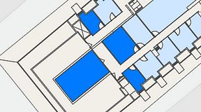 
							Planritning för Spaces Gamla Stan, 4 privata rum, 75 m²