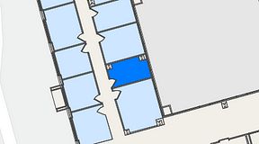 
							Planritning för United Spaces Östra Hamngatan, 1 privata rum, 14 m²